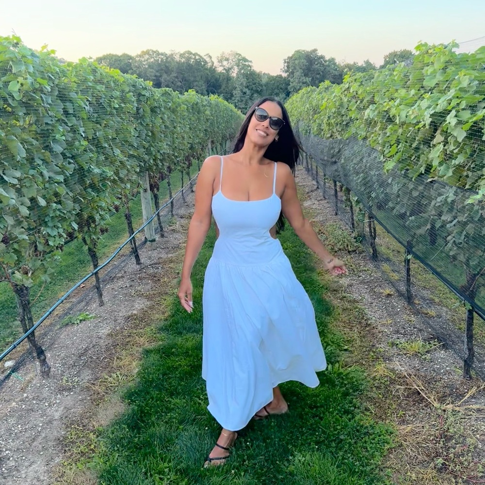 Abercrombie & Fitch White Maxi Dress